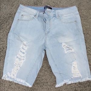 Denim shorts